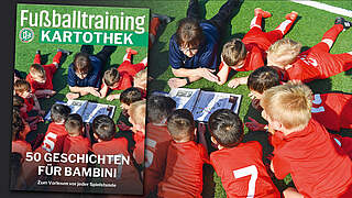 Lernspaß für Kinder: Wir stellen die Fußballtraining-Kartothek „50 Geschichten für Bambini“ vor. © Philippka