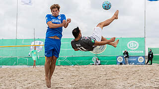 Markiert zwei der vier Treffer: Oliver Romrig (r.) führt die Beach Royals zum Sieg © GettyImages