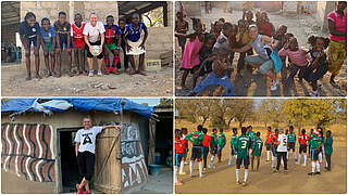 Ein Herz für Afrika: Petra Landers will in ein paar Jahren auswandern © privat/Collage DFB