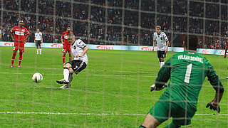 Last match in 2011: Bastian Schweinsteiger scores from the spot © GettyImages