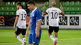 Germany U21s ran out comfortable winners in Moldova © Getty Images