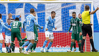 Gut gebüllt, Löwen: Der TSV 1860 München ist Spitzenreiter der 3. Liga © imago images/Agentur 54 Grad