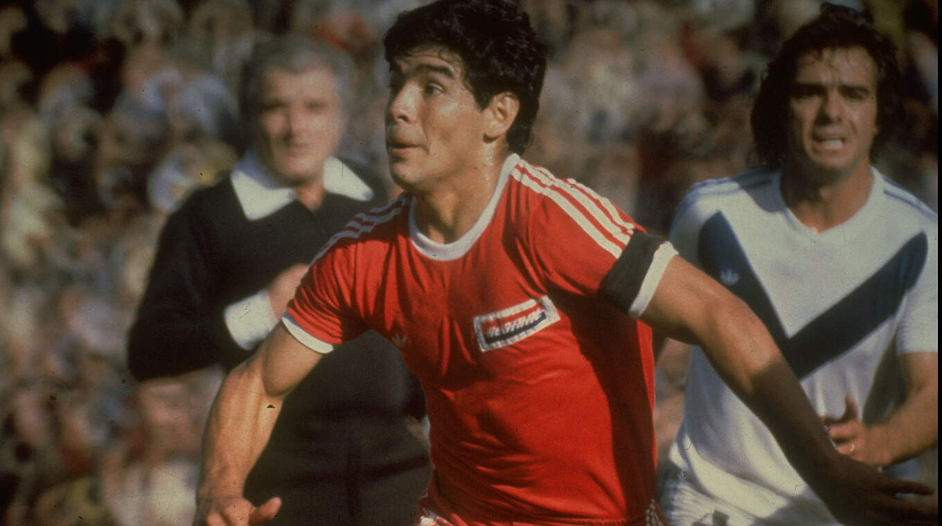 Für die Argentino Juniors erzielte er damals 136 Tore in 168 Spielen: Diego Maradona © Getty Images