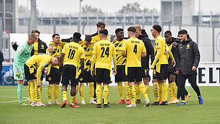 Vierter Sieg im vierten Spiel: Die U 19 von Borussia Dortmund © Imago