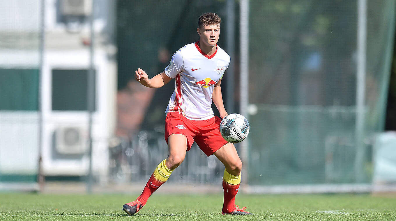Darf bei den Profis von RB Leipzig reinschnuppern: U 19-Nationalspieler Eric Martel © imago