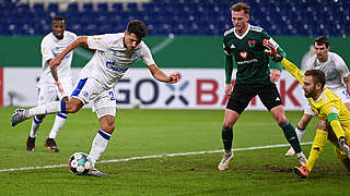 Alessandro Schöpf scored twice against Schweinfurt © 