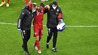 Joshua Kimmich was forced off the pitch in Dortmund due to injury © Getty Images