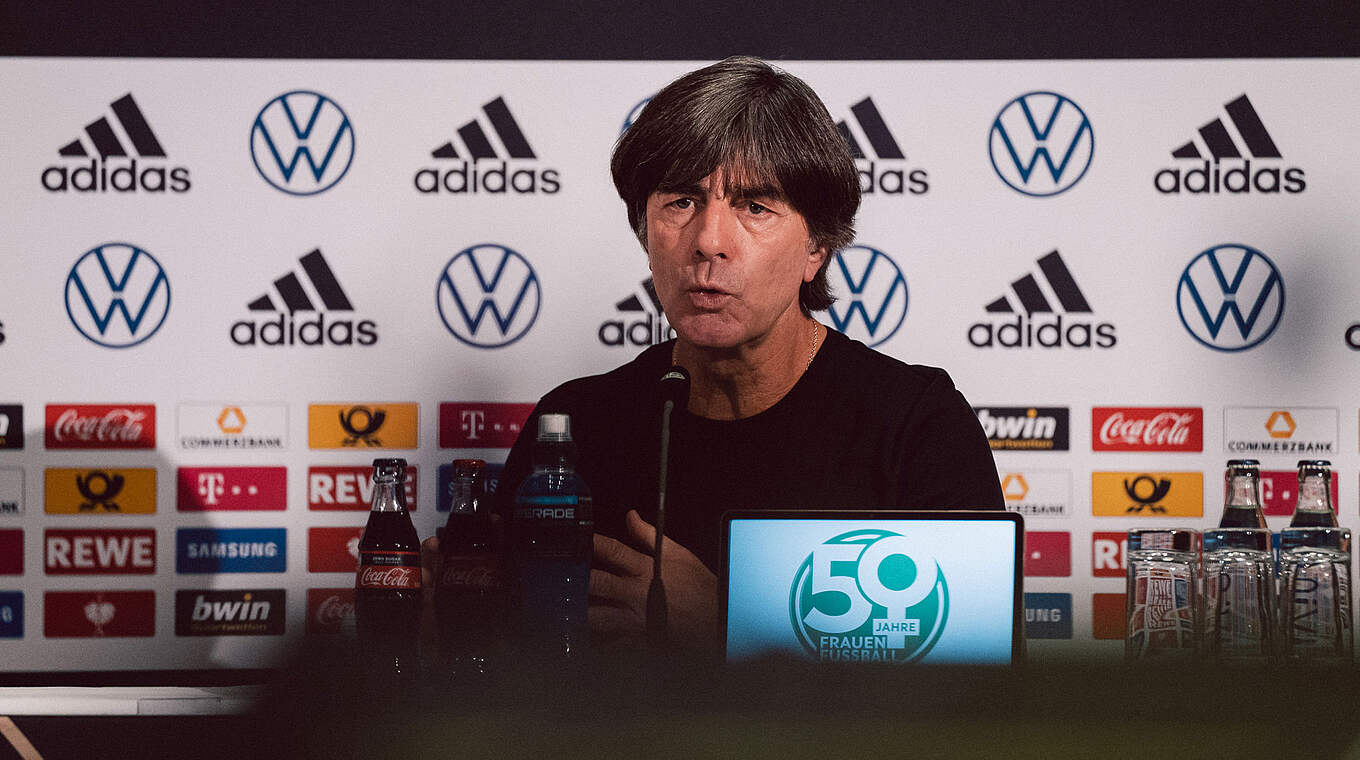 Joachim Löw: "You can assume that Sané, Gnabry and Werner will start"" © DFB / Philipp Reinhard