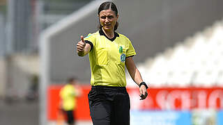 Steht vor ihrem 46. Einsatz in der Frauen-Bundesliga: Schiedsrichterin Susann Kunkel © imago images/Noah Wedel