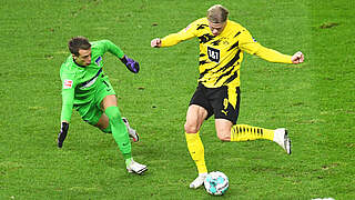 Eiskalt gegen Hertha zugeschlagen: Dortmunds Vierfachtorschütze Erling Haaland © Imago