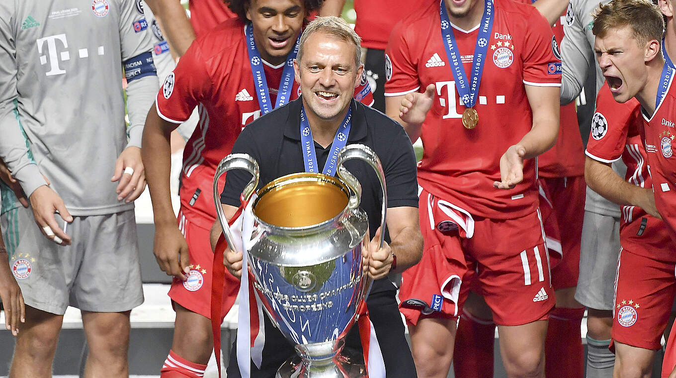 Als vierter Deutscher zum Welttrainer gewählt: Hansi Flick von Triplesieger FC Bayern © SVEN SIMON/ Frank Hoermann/ Pool 