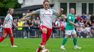 Trifft zum Walddörfer 1:0: Dalina Saalmüller (hier 2019 im Pokal gegen Werder Bremen) © imago