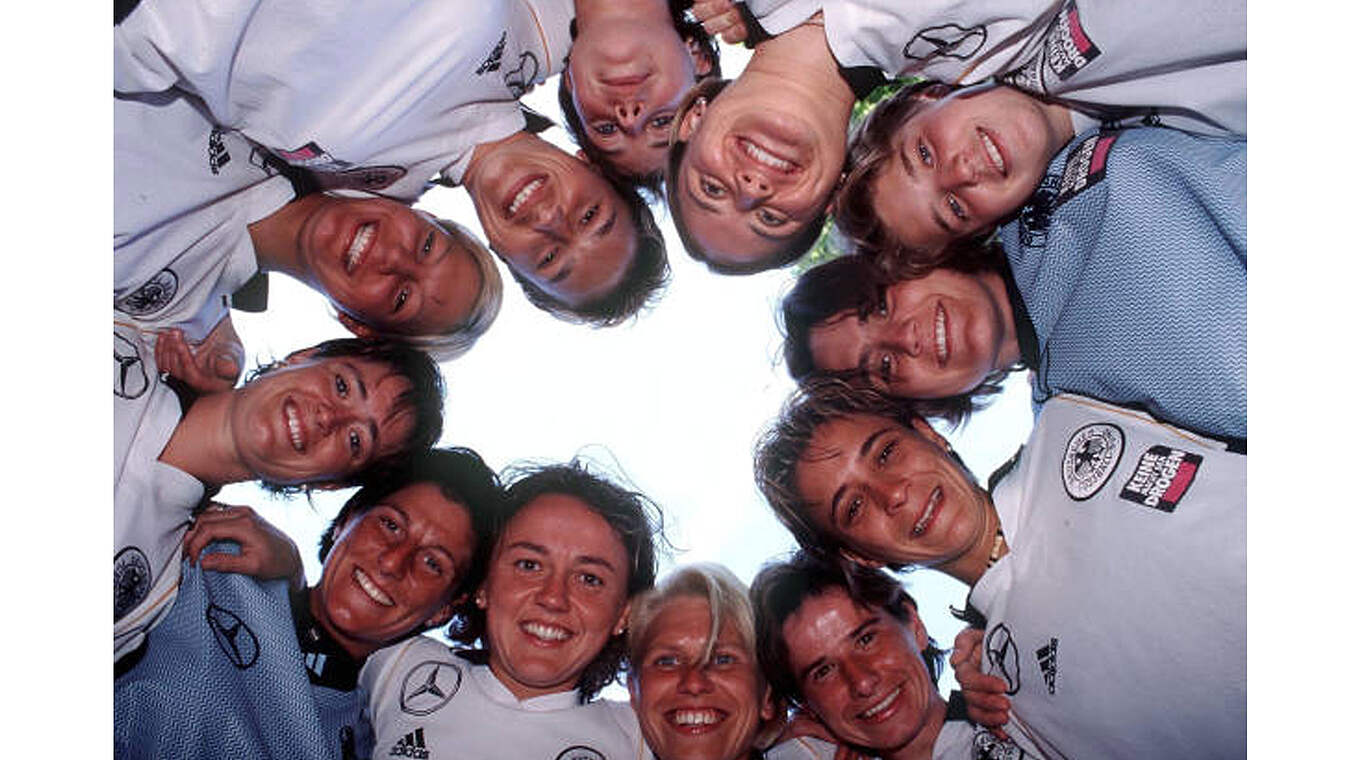 Bei der EM 2001 in Deutschland: Mannschaftskreis © Getty Images