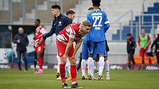 Nach dem 0:2 in Darmstadt weiter Tabellenletzter der 2. Liga: die Würzburger Kickers © imago images/foto2press