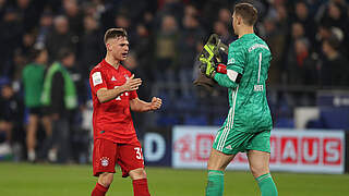 Joshua Kimmich and Manuel Neuer have been voted into the UEFA Team of the Year by fans. © Getty Images