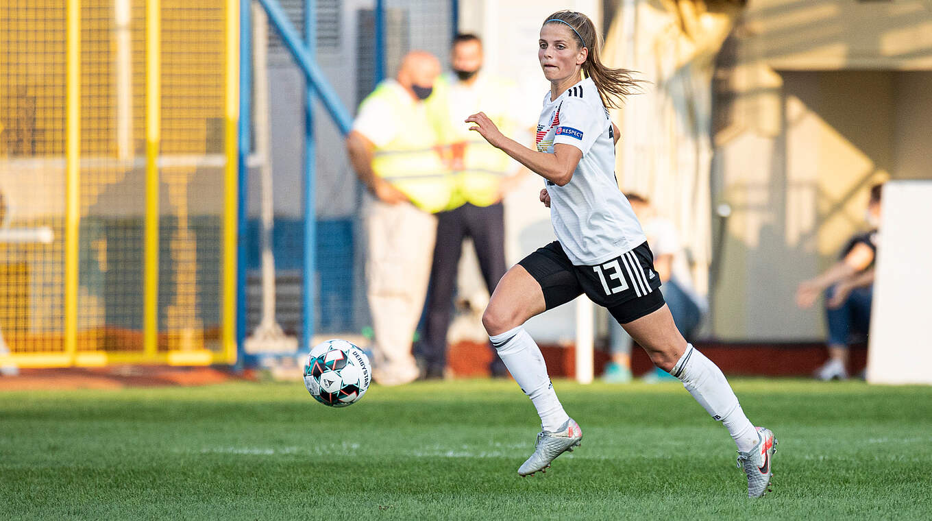 Unterschreibt für drei Jahre in Wolfsburg: Tabea Waßmuth von der TSG Hoffenheim © Thomas Böcker/DFB