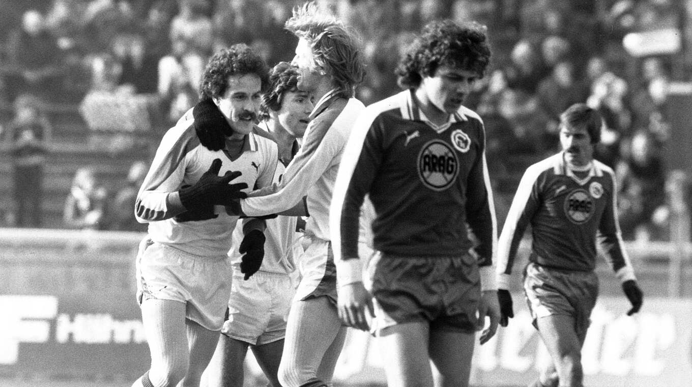 Titelhattrick verpasst: gegen Zweitligist Hertha BSC ist im Viertelfinale 1981 Endstation © imago