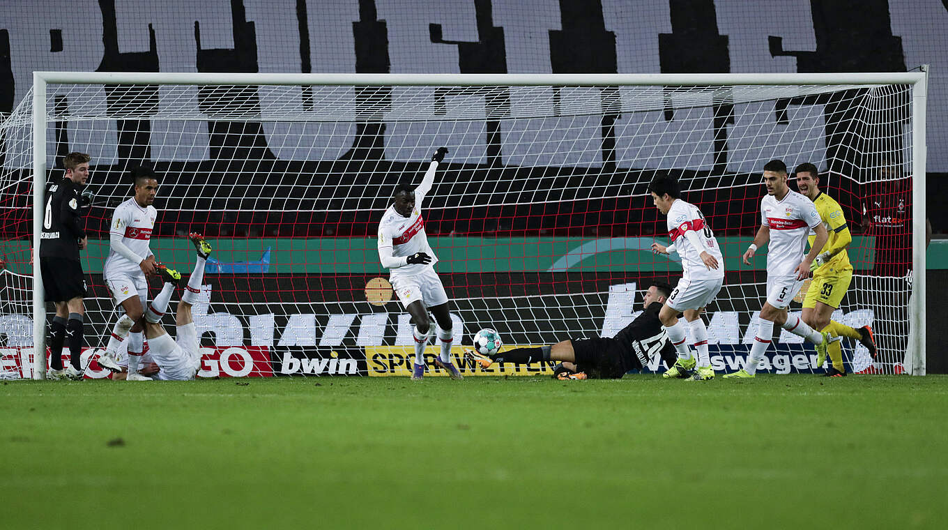 Umkämpftes Spiel: Stuttgart und Gladbach schenkten sich nichts © Thomas Boecker/DFB