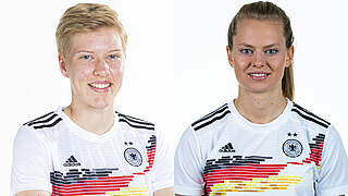 Krumbiegel will be replaced in the DFB squad by her Hoffenheim teammate Rall. © Thomas Böcker/DFB/Getty Images Collage DFB