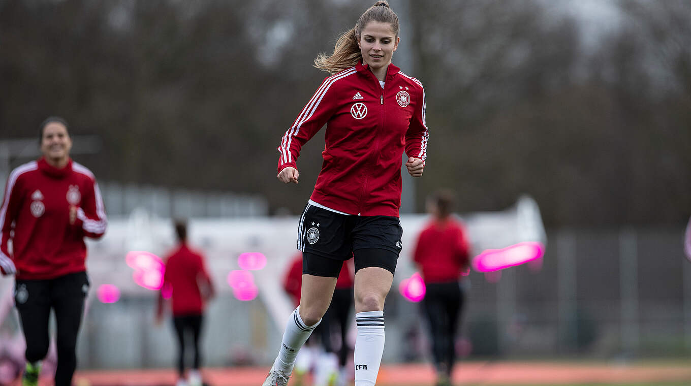 Tabea Waßmuth: ""Man versucht natürlich so viele Spiele wie möglich zu machen" © DFB/Maja Hitij/Getty Images