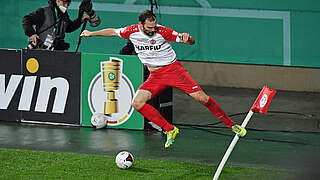 Simon Engelmann has scored in every DFB-Pokal game this season. © imago images/Team 2