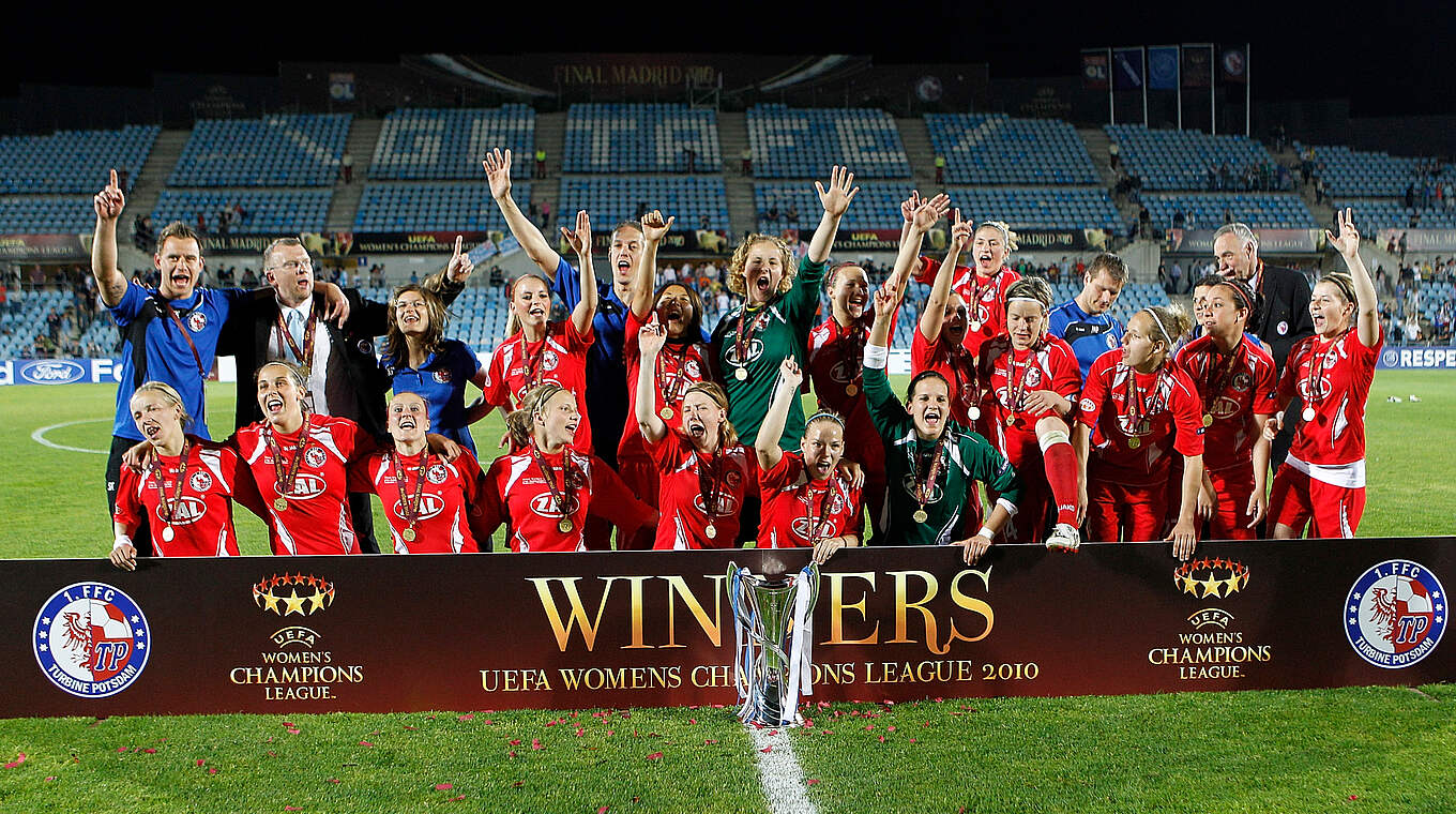 Erster Sieger der Women's Champions League 2010: der 1. FFC Turbine Potsdam © Getty Images