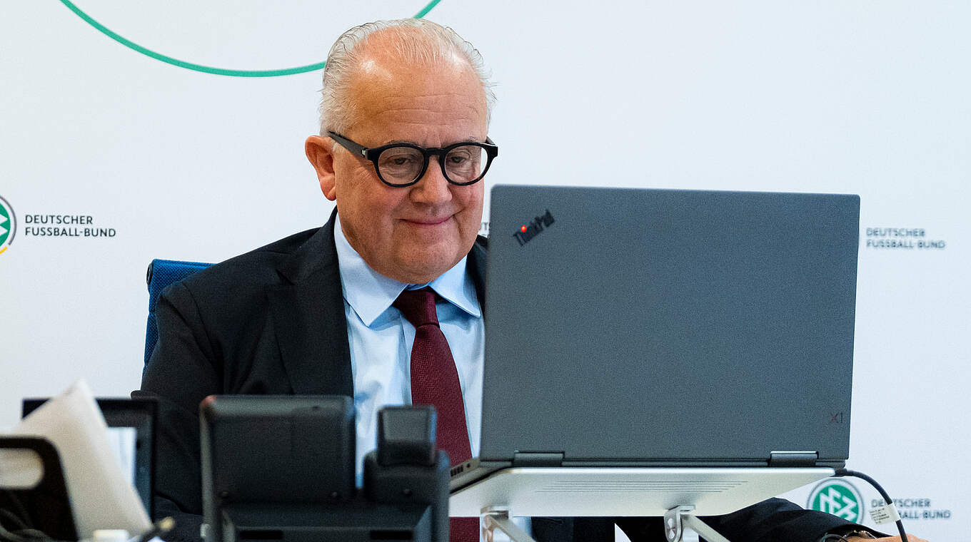 DFB-Präsident Fritz Keller: "Dieses Leadership-Programm wird eine Erfolgsgeschichte" © Thomas Böcker/DFB