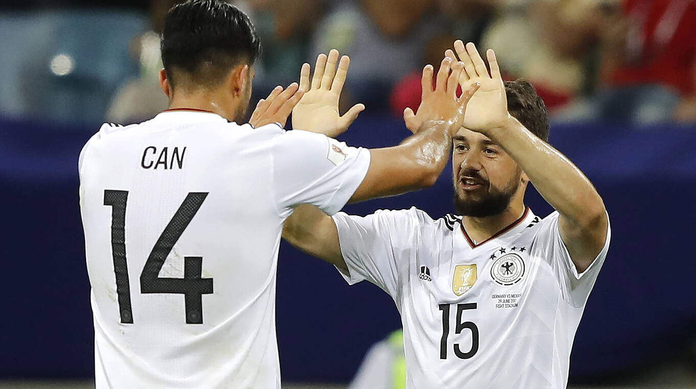 Zurück bei der Nationalmannschaft: Emre Can vom BVB und Frankfurts Amin Younes © imago/Fotoarena
