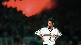 Trauriger Abtritt von der WM-Bühne: Matthäus nach dem 0:3 gegen Kroatien 1998 © imago/Sven Simon