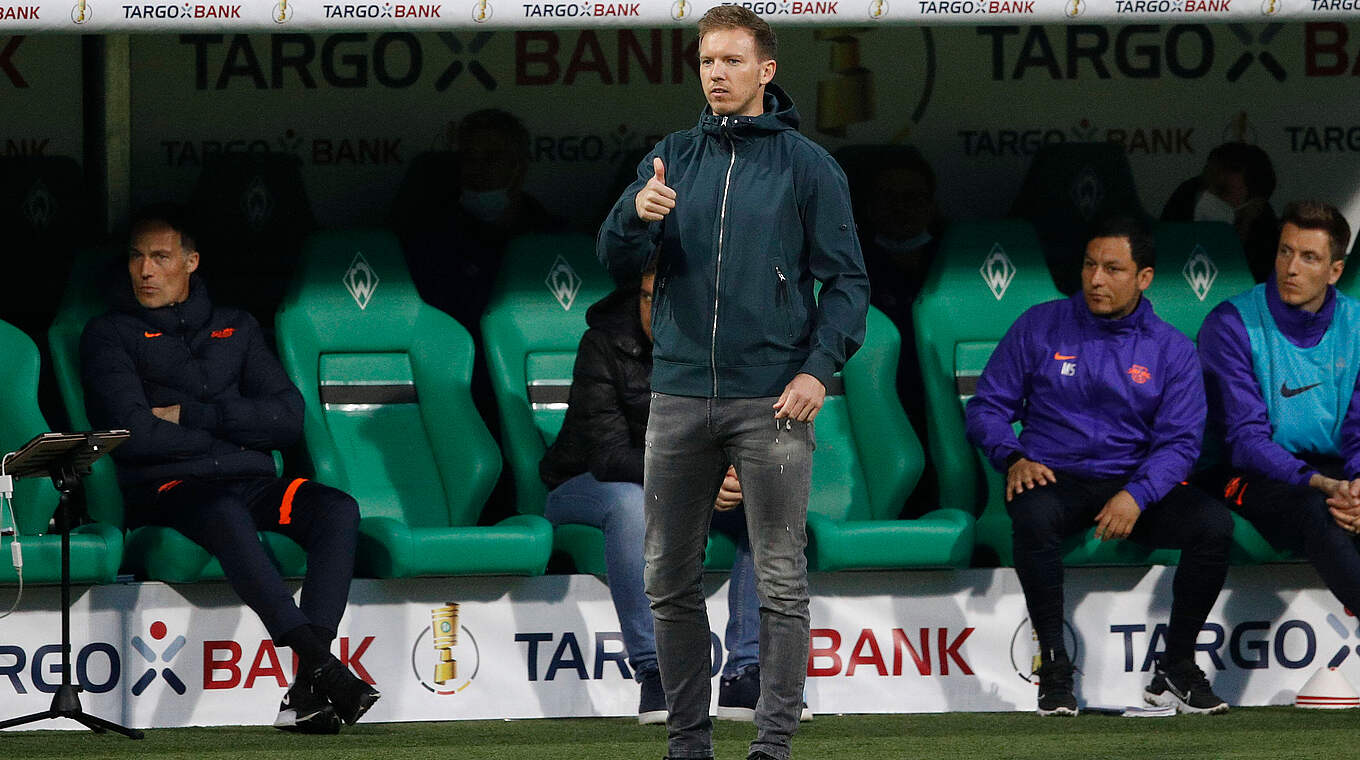 Nagelsmann: "The guys threw everything in once again, for me and the coaching team." © imago
