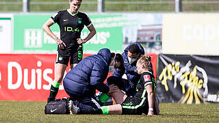 Hat sich Ende April in Duisburg am rechten Knie verletzt: Alexandra Popp © imago images/Beautiful Sports