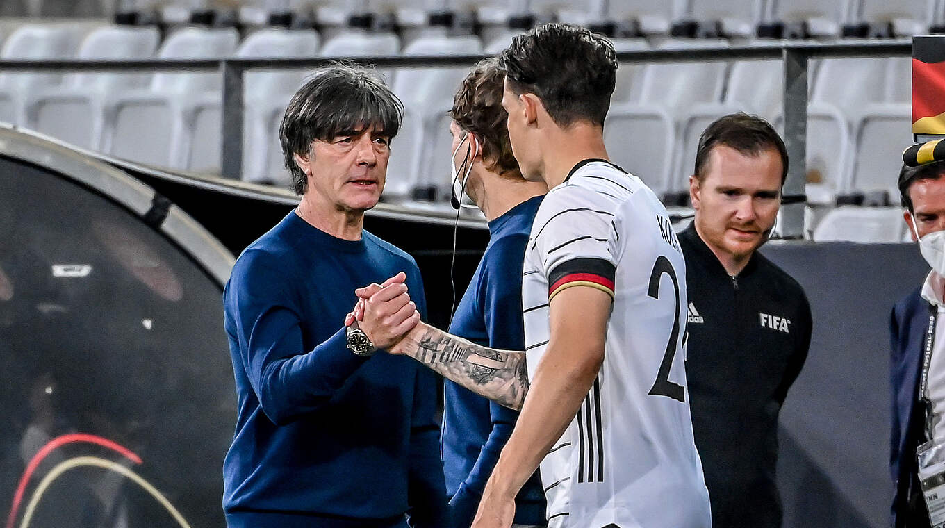 Joachim Löw: "Our communication on the pitch is something we need to improve." © GES
