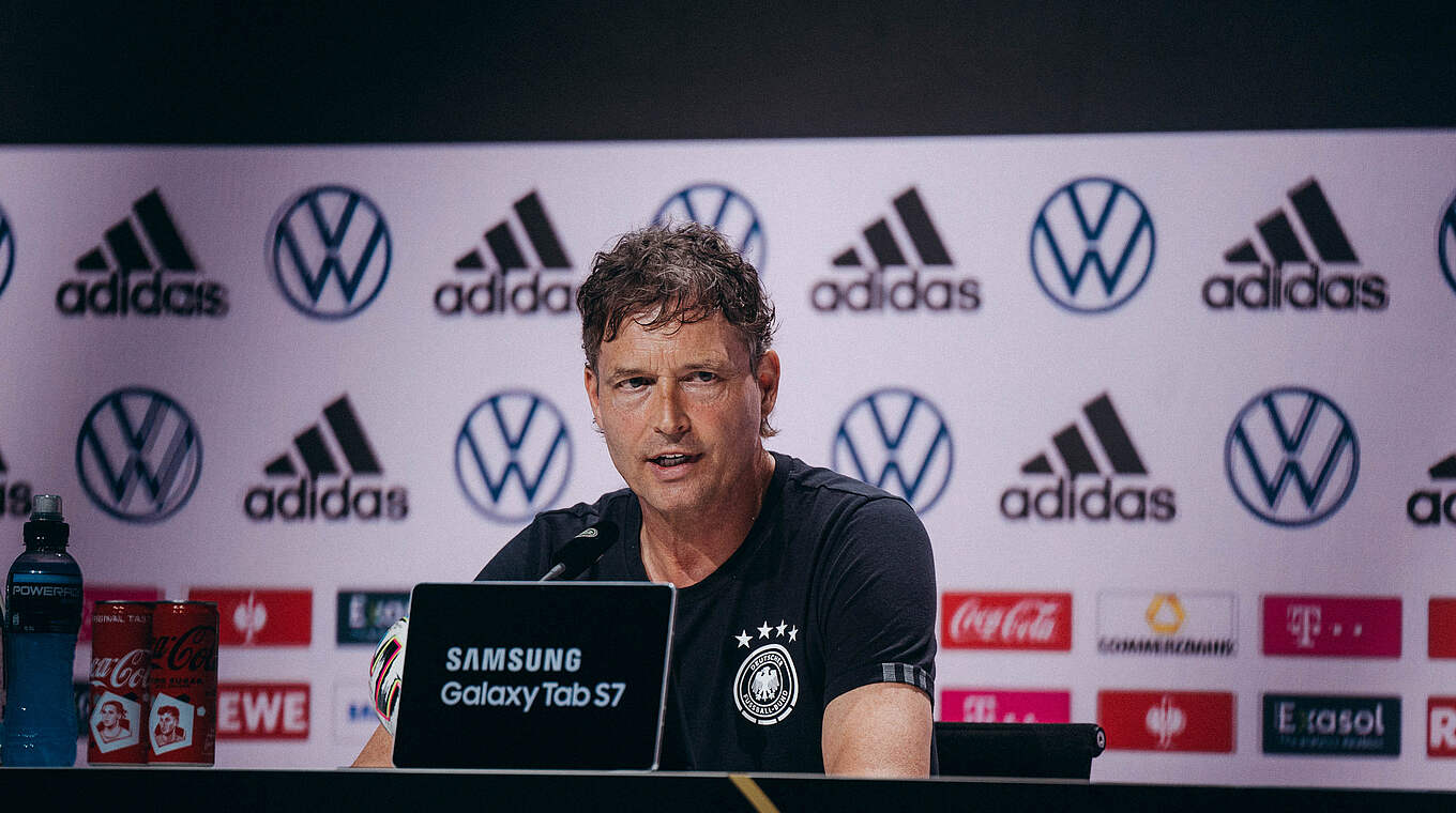 Marcus Sorg: “We want to make our mark against France” © DFB / Philipp Reinhard