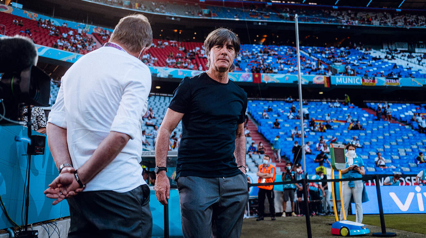 Löw: "A brutally intensive, exciting and very strong game from both sides." © Philipp Reinhard