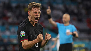 Joshua Kimmich celebrates Germany's second goal © Getty Images
