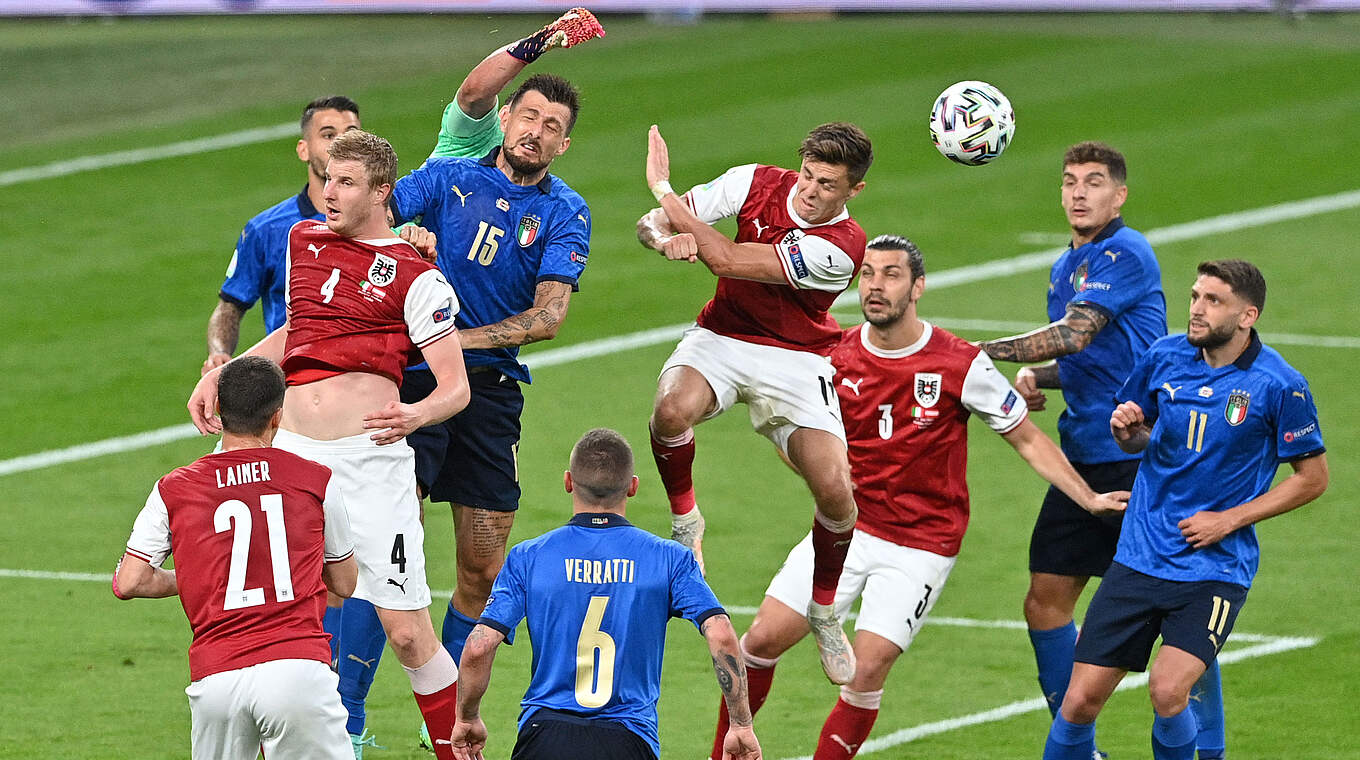 Enges Achtelfinalduell: Italien und Österreich schenken sich im Wembley nichts © Getty Images