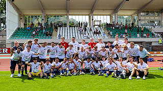 Riesenjubel bei Unterhaching: Die Spielvereinigung ist wieder erstklassig © SpVgg Unterhaching