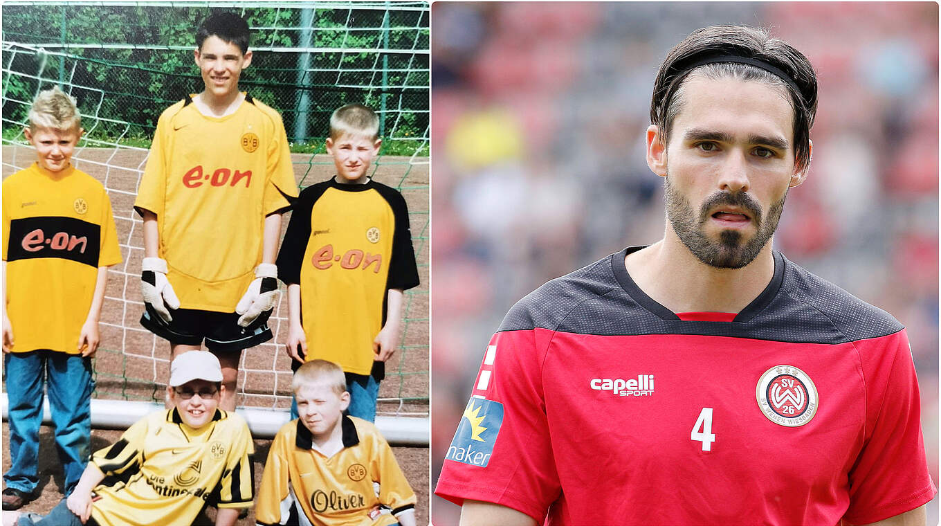 Mockenhaupt (mit Handschuhen): "Kein Geheimnis, dass ich Dortmund-Fan bin" © Bilder: privat/Imago, Collage: DFB.de