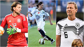 Bei den DFB-All-Stars: Roman Weidenfeller, Renate Lingor und Guido Buchwald (v.l.n.r.) © Bilder: Imago, Collage: DFB.de