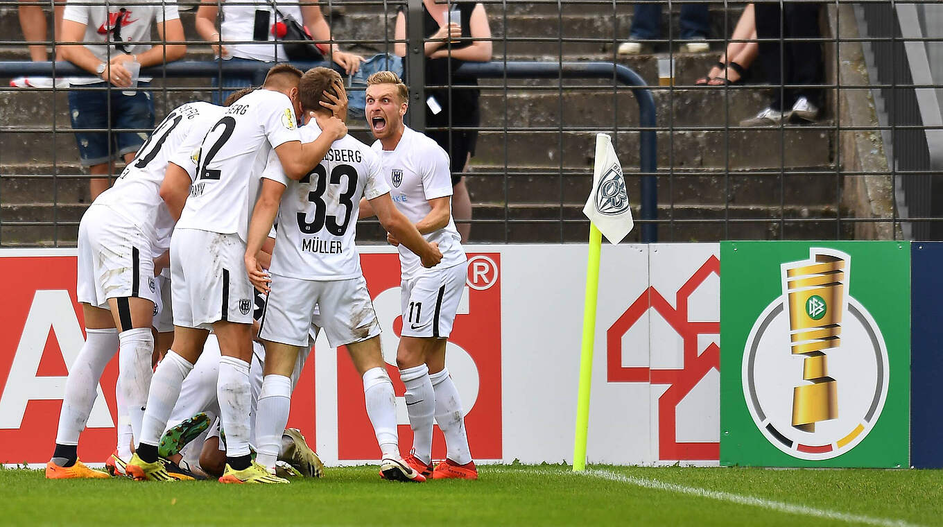 Fourth-tier Babelsberg saw off Bundesliga opposition in the first round.  © imago