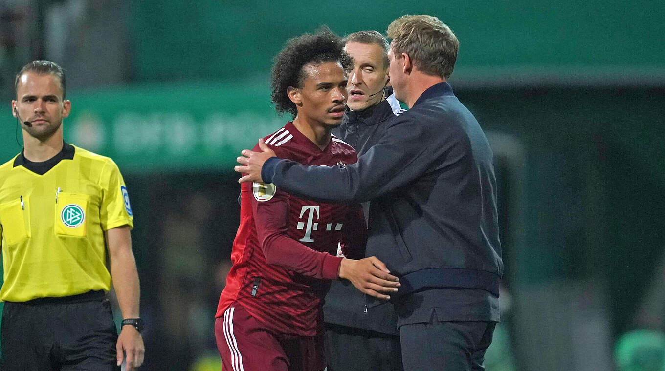 Julian Nagelsmann on Sané: "He defended well and scored his goal." © imago