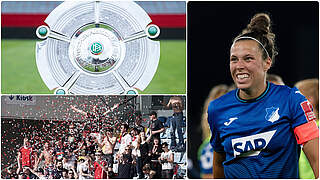 Vorfreude pur: Am Freitag beginnt die neue Saison der FLYERALARM Frauen-Bundesliga © Vera Loitzsch/imago/Collage DFB