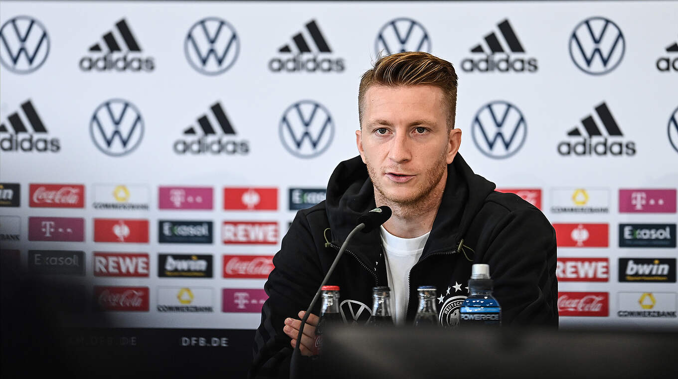 Marco Reus: "We have a lot of players who can press well and quickly." © GES