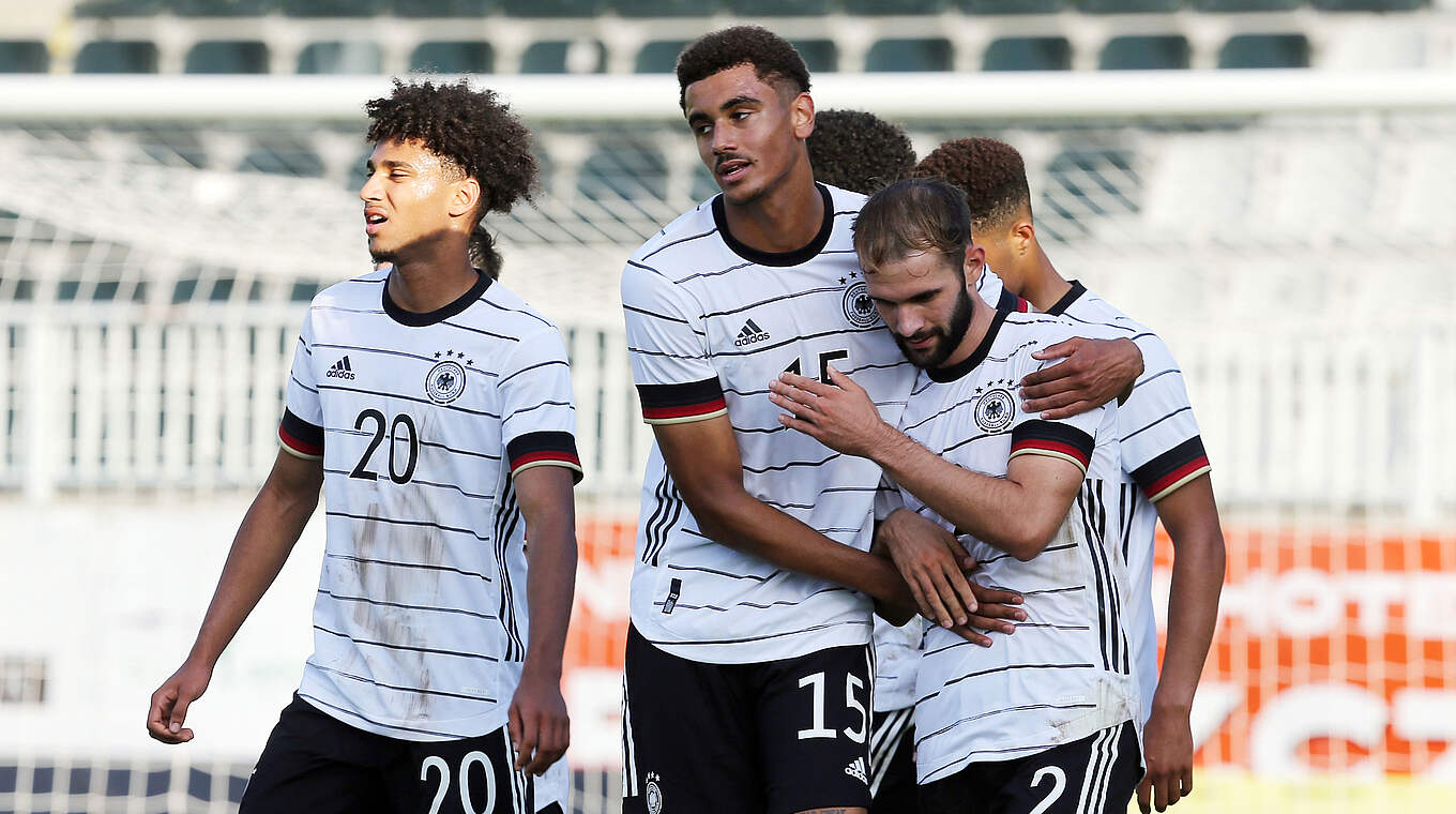 Jubel beim DFB-Nachwuchs: Die U 20 gewinnt und ist das bessere Team in Tschechien © Getty Images