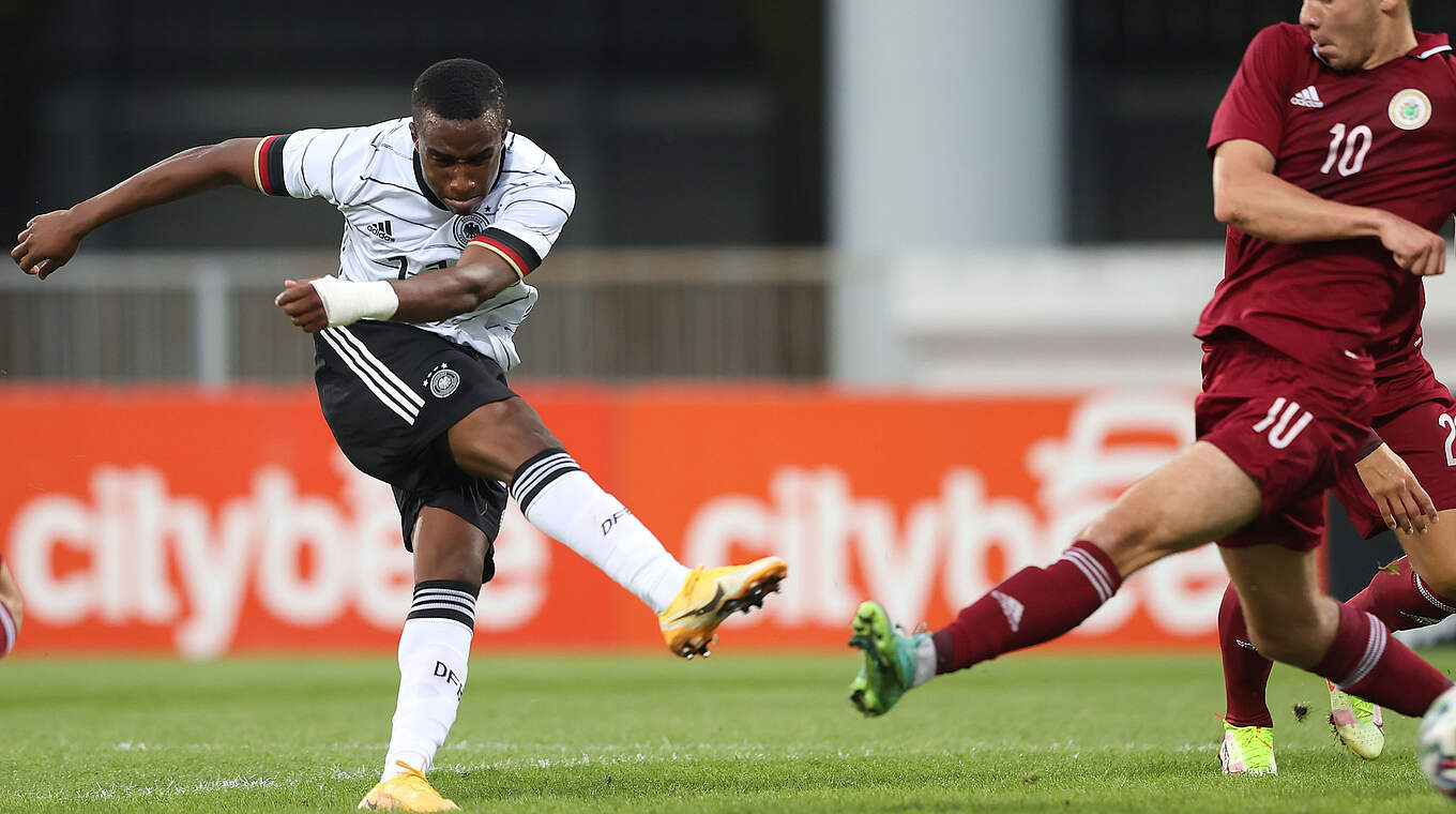 Dritter Treffer im zweiten U 21-Spiel: Youssoufa Moukoko wieder treffsicher © Getty Images