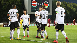 Zweites Spiel, zweiter Sieg: Die U 21 jubelt auch in Lettland © Getty Images