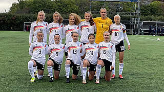 Erfolgreicher Auftritt: Die U 17-Juniorinnen besiegen auch Norwegen © DFB