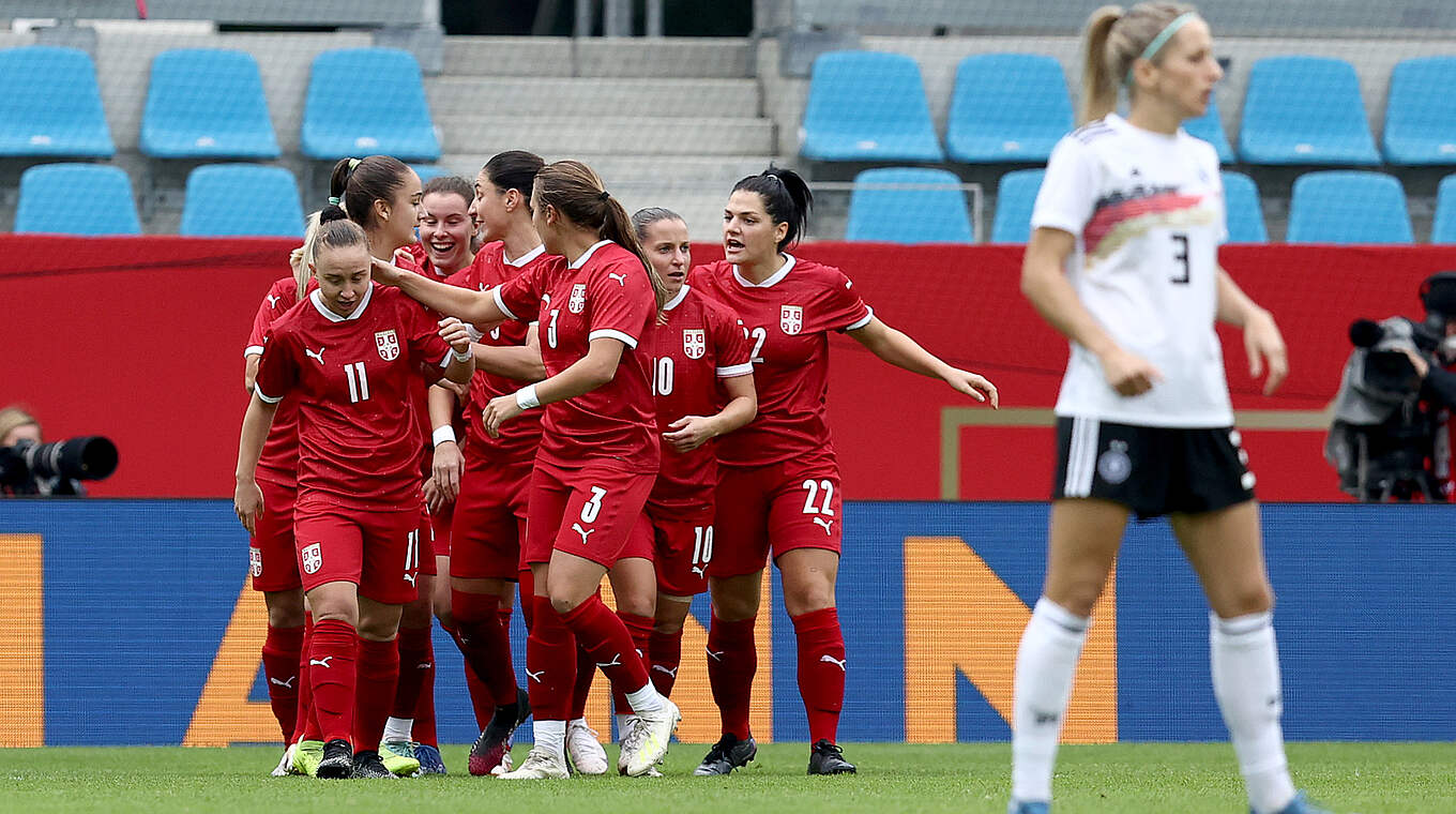 Früher Rückstand: Serbien traf nach drei Minuten zum 0:1 © DFB/Maja Hitij/Getty Images