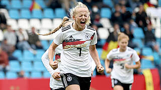Certified poacher: Lea Schüller put on a show against Serbia © DFB/Maja Hitij/Getty Images