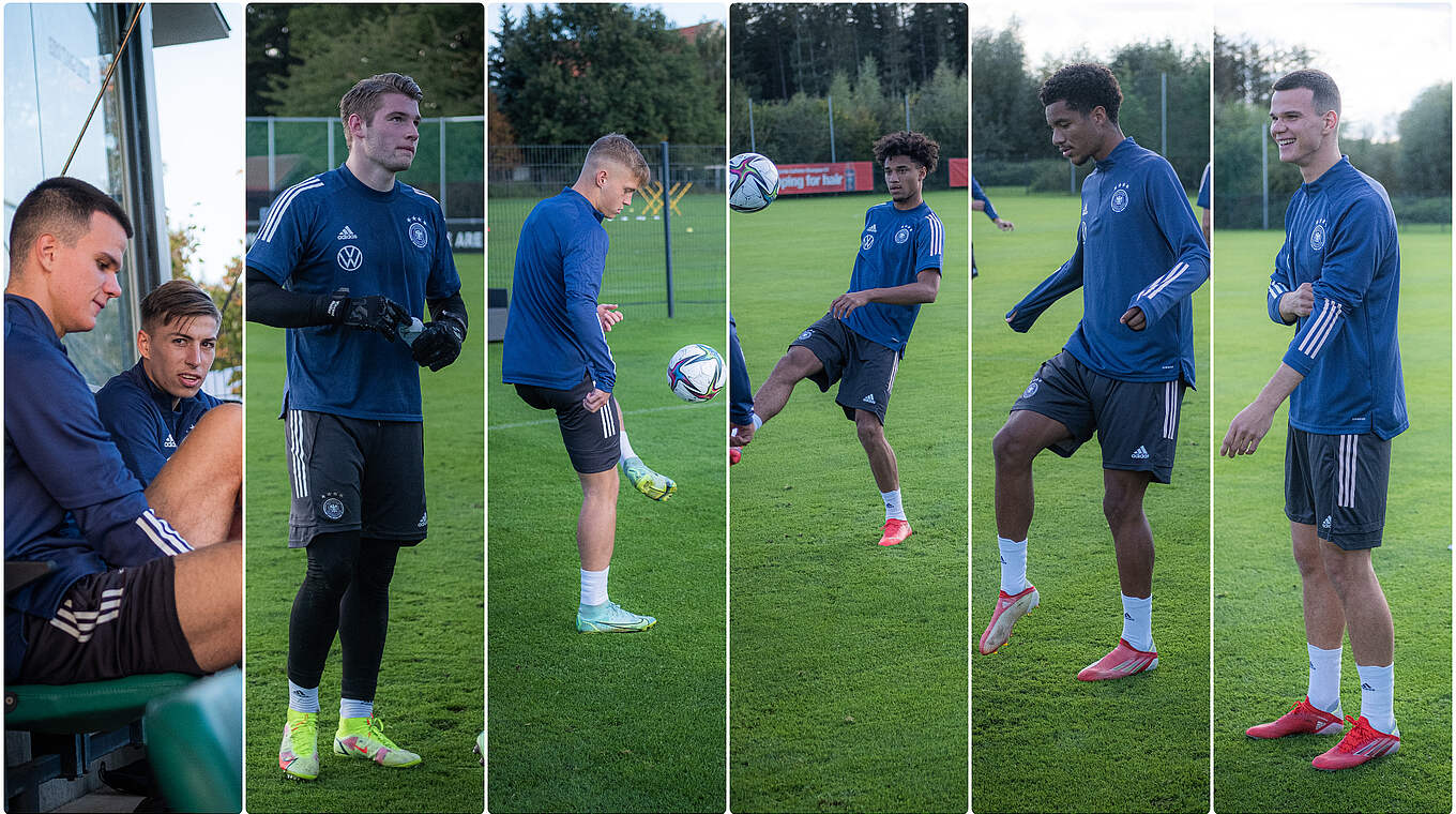 Zum ersten Mal dabei: die sechs Debütanten im U 21-Kader © DFB
